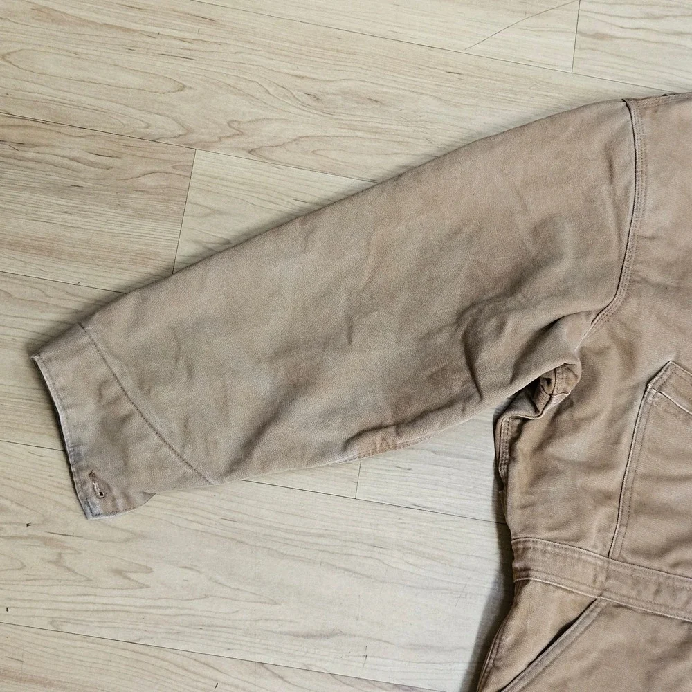 Carhartt X01 BRN Insulated Duck Canvas Coveralls Mens 54 Short Brown Made In USA